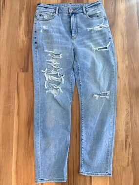 American Eagle Outfitters Light Blue Distressed Jeans